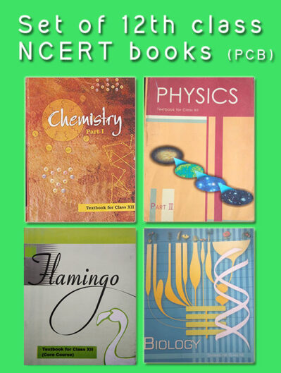 12th class NCERT books set (PCB - english)