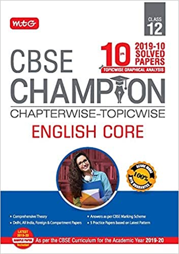 MTG CBSE Champion English core class 12th