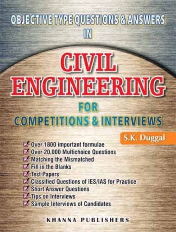 Objective Type Questions and Answers in Civil Engineering