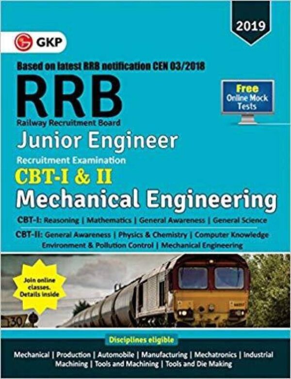 RRB (Railway Recruitment Board) 2019 - Junior Engineer CBT -I & II - Mechanical Engineering