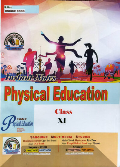 Instant Notes - Physical Education Class 11th