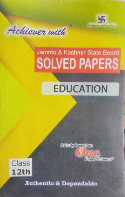 JKBOSE Previous Solved Papers Education Class 12th