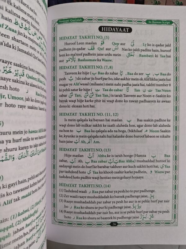 Noorani Qaidah in Roman Script – نورانی قاعدہ – Learn Quran Reading with Tajweed Rules – Roman Urdu Instructions – image 2
