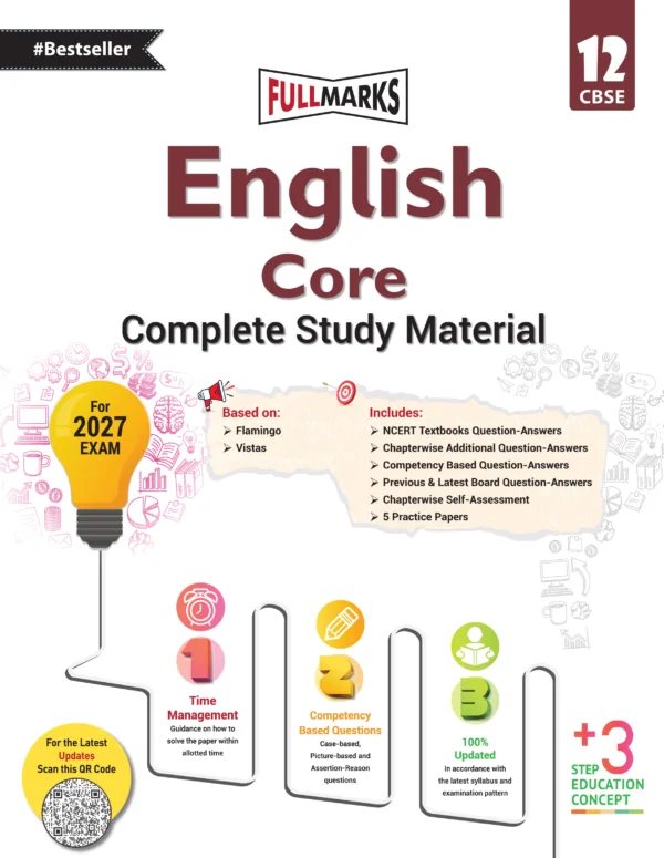 Full Marks English Core Complete Study Material Class 12 (Based on Flamingo & Vistas)