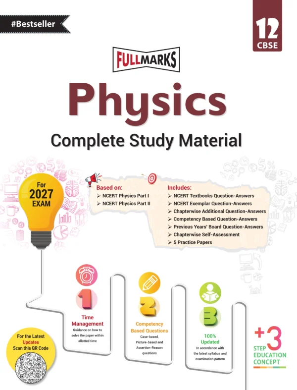 Full Marks Physics Complete Study Material Class 12 (Based on Latest NCERT & CBSE Syllabus)
