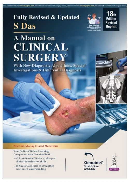 A Manual on Clinical Surgery (S Das) 18th Edition
