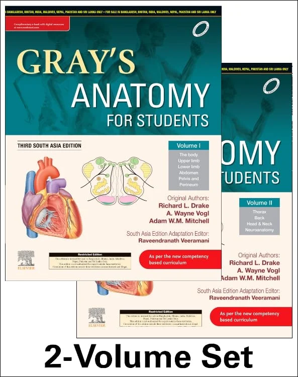 Gray's Anatomy for Students 3rd South Asia Edition (Two Volume Set) 3rd Edition