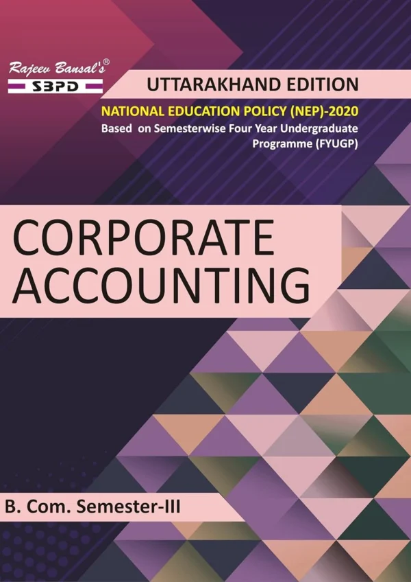 Corporate Accounting b.com 3rd sem 3rd Edition