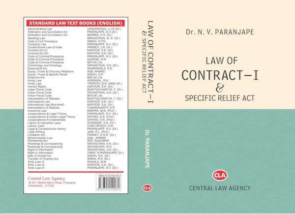 Contract I: Law of Contract 1 With Specific Relief Act 1st Edition