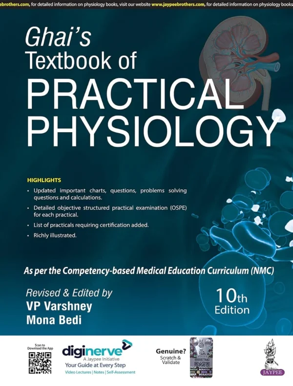 Ghai's Textbook of Practical Physiology 10th Edition