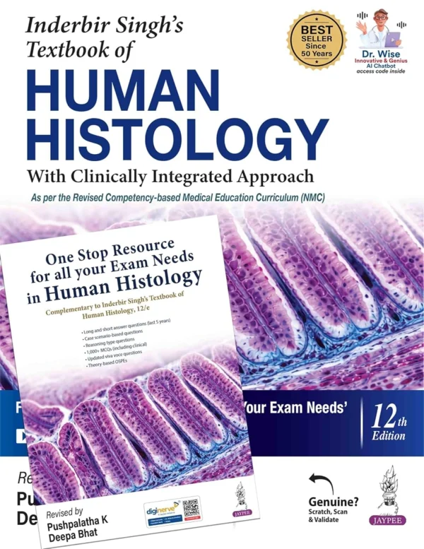 Inderbir Singh's Textbook of Human Histology 12th Edition