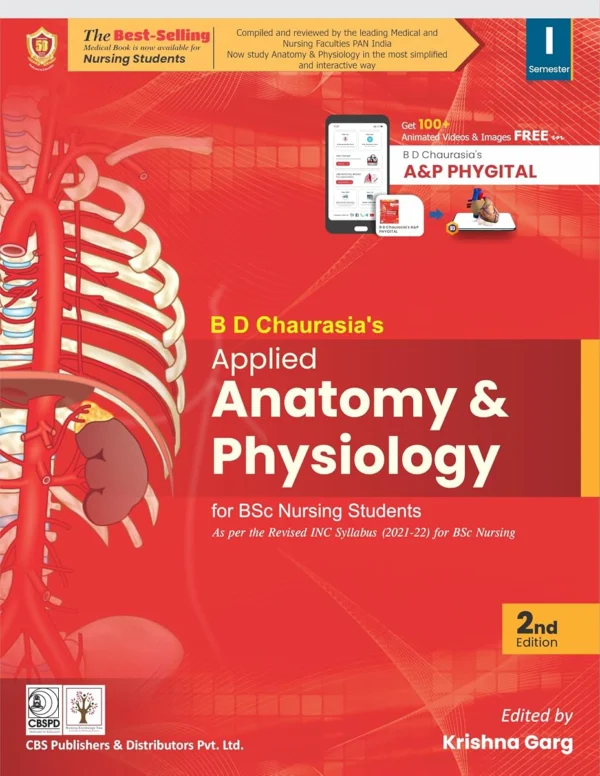 BD Chaurasia's Applied Anatomy & Physiology for BSc Nursing Students 2nd Edition