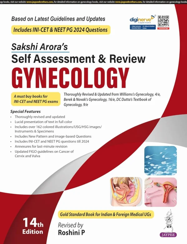 Sakshi Arora's Self Assessment and Review of Gynecology 14th Edition