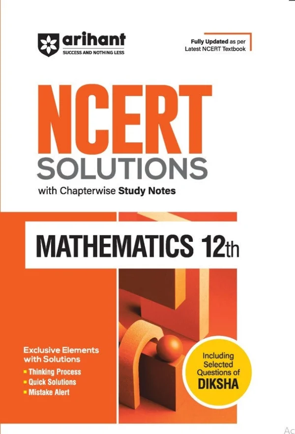 NCERT Solutions Mathematics Class 12th with Chapterwise Study Notes (English Medium)