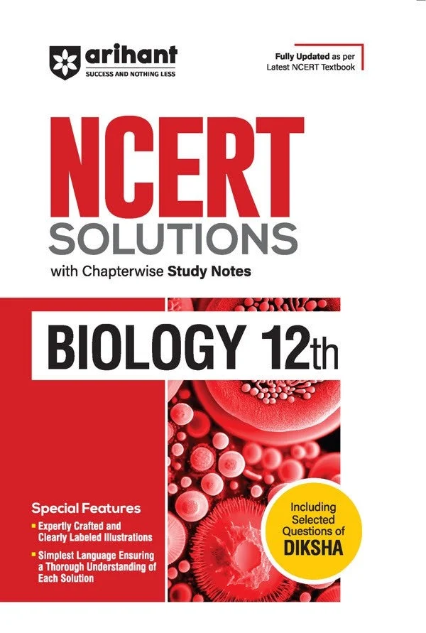 NCERT Solutions Biology Class 12th with Chapterwise Study Notes (English Medium)