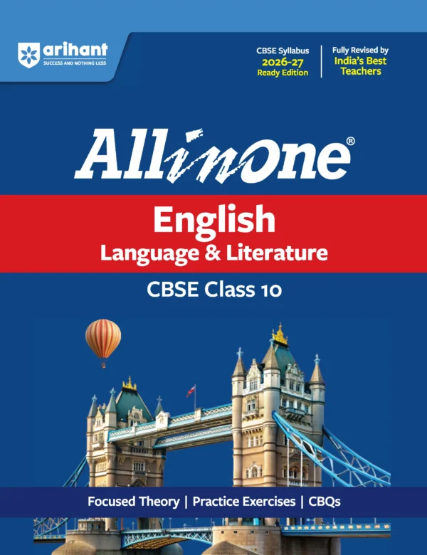 All in One English Language & Literature Class 10 for CBSE Exam 2026-27 (NCERT Based)