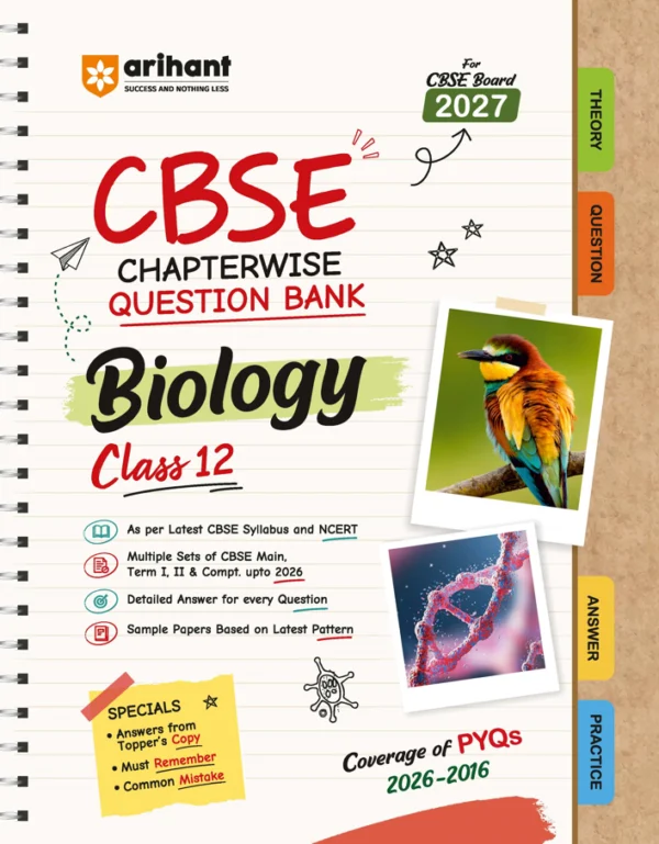 CBSE Biology Class 12 Chapterwise Question Bank for Board Exam 2027 (Arihant)