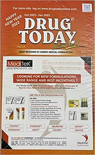Drug Today 2 Vols (October 2021 To January 2022)