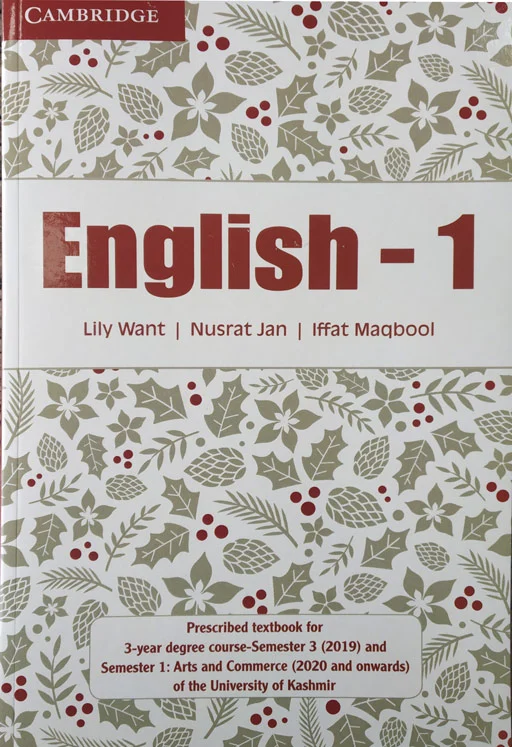 English - 1 (For 1st Sem KU)