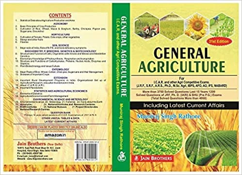 General Agriculture For I.C.A.R. Examinations (J.R.F., Ph.D., S.R.F. & A.R.S.)