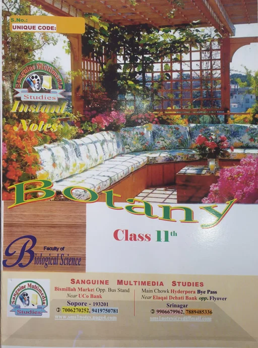 Instant Notes - Botany Class 11th