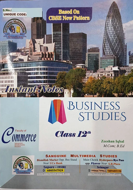 Instant Notes Business Studies Class 12th