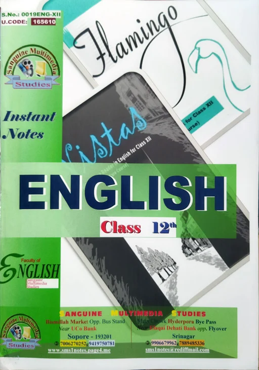 Instant Notes English Class 12th