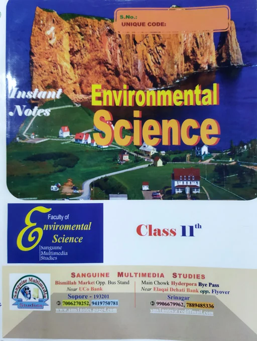 Instant Notes Environmental Science Class 11th