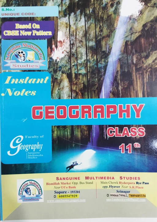 Instant Notes Geography Class 11th