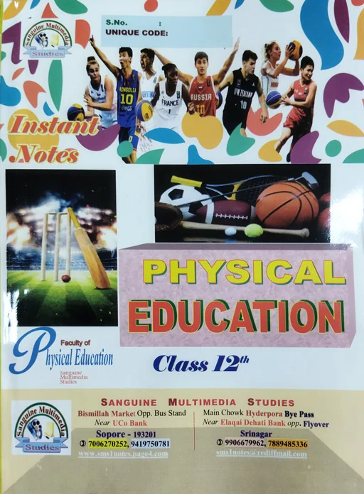 Instant Notes Physical Education Class 12th