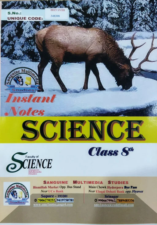 Instant Notes Science Class 8th