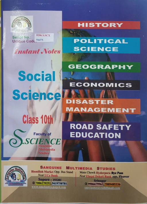 Instant Notes - Social Science Class 10th