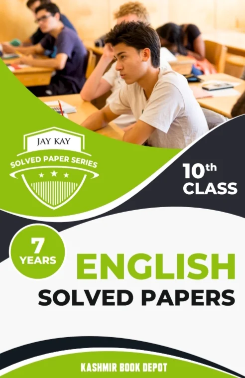 JayKay English Previous Years Solved Papers for Class 10th (Kashmir Division)