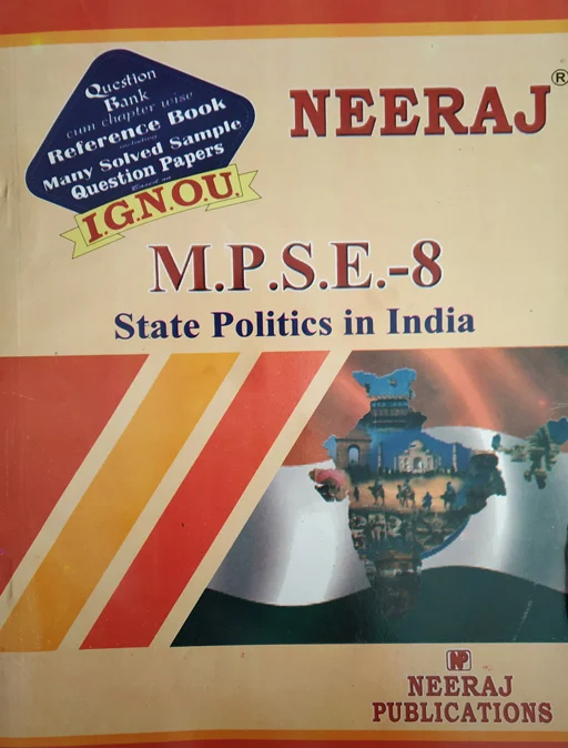 Neeraj MPSE - 08 State Politics In India