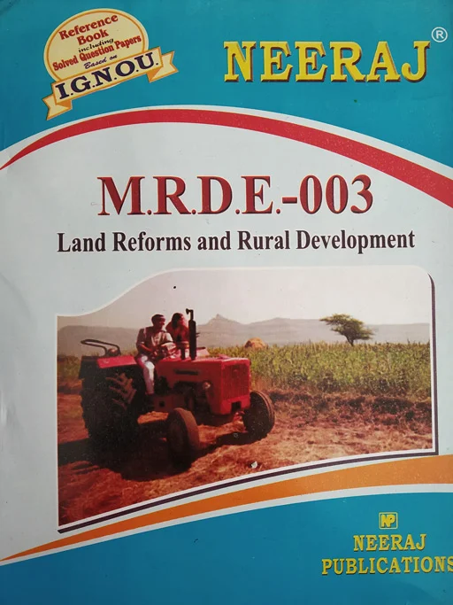 Neeraj MRDE - 003 Land Reforms and Rural Development