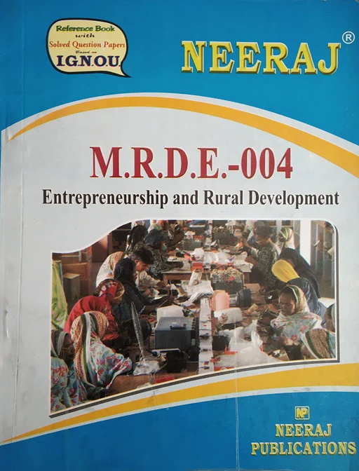 Neeraj MRDE - 004 Entrepreneurship and Rural Development