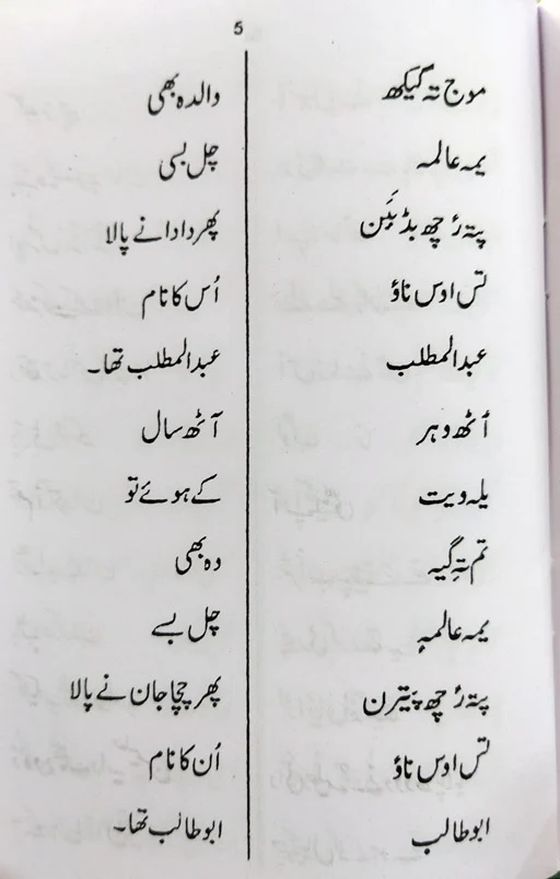 Seerat Rasool ﷺ in Kashmiri