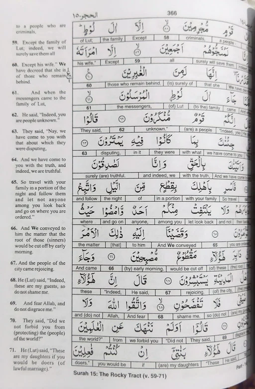The Glorious Quran: Word-For-Word Translation - Single Volume
